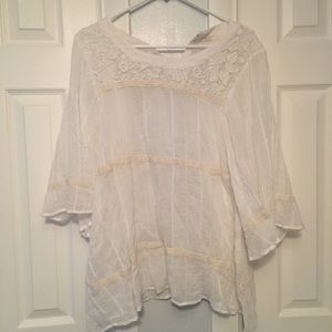 White lace top